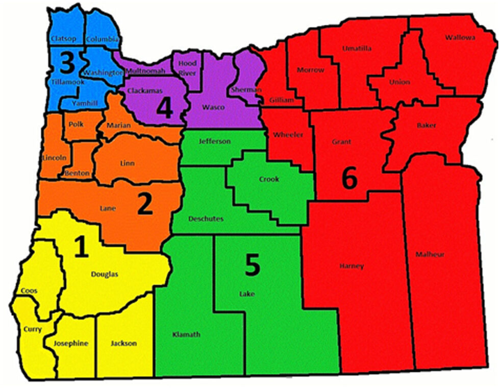 District Map Oregon State Grange