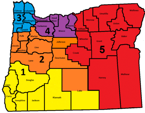 District Map | Oregon State Grange